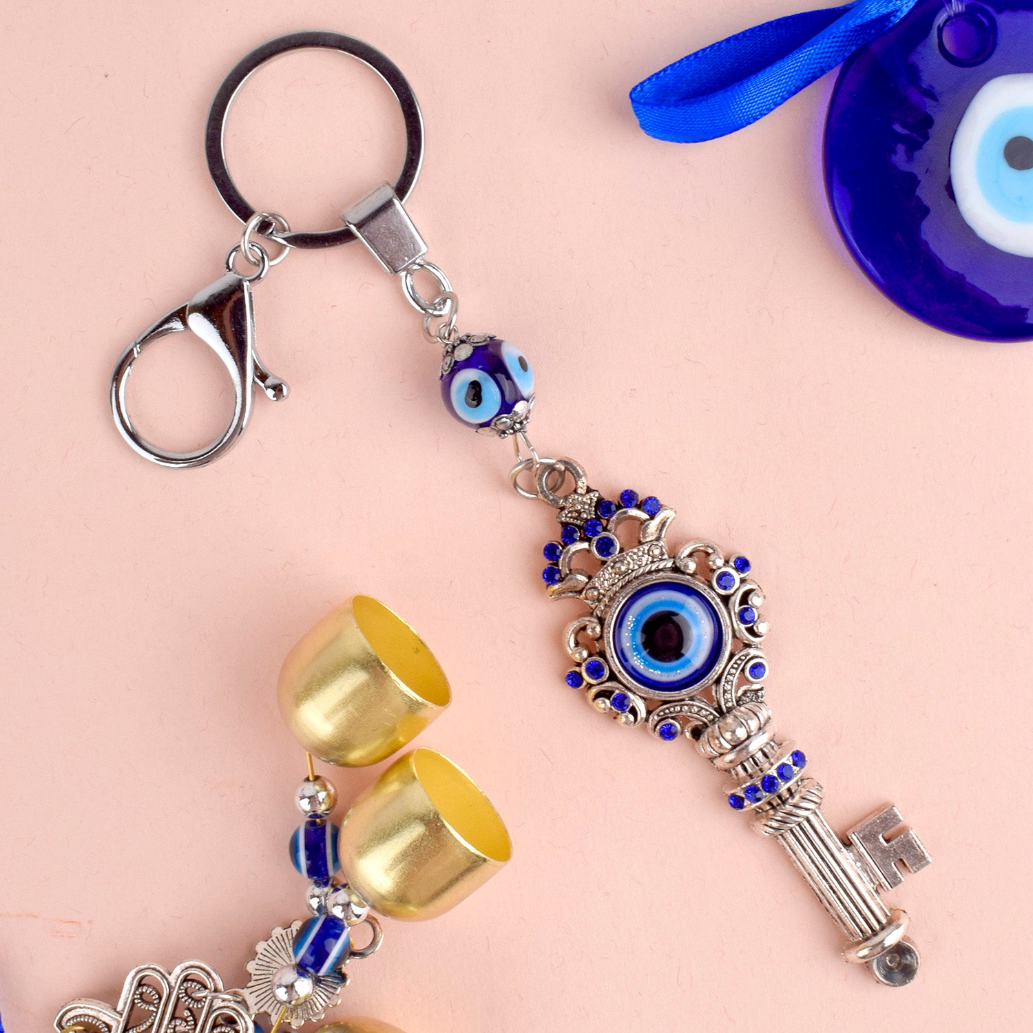 Evil Eye Open Door Key chain | India’s Largest Pooja Accessories Brand – www.satvikworld.com
