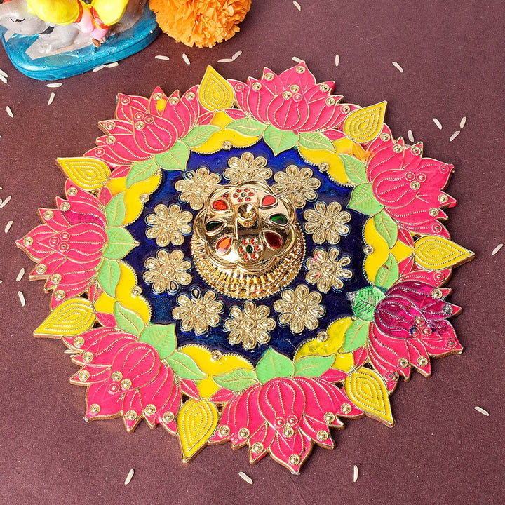 Flower Design kumkum holder | India’s Largest Pooja Accessories Brand – www.satvikworld.com
