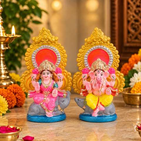 Lakshmi Ganesha Idol | India’s Largest Pooja Accessories Brand – www.satvikworld.com
