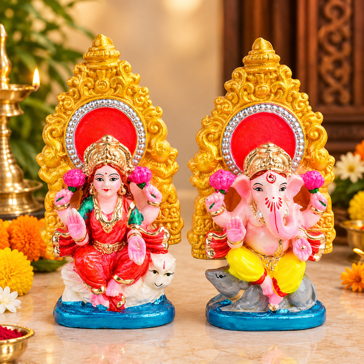 Laxmi Ganesha Sculpture | India’s Largest Pooja Accessories Brand – www.satvikworld.com
