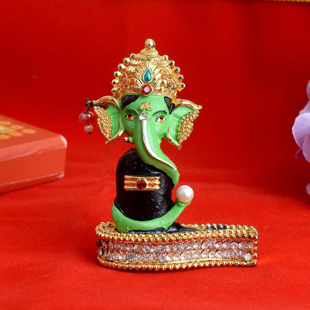 Ganesha with Shivalingam – A divine and harmonious combination of Lord Ganesha and the Shivalingam, symbolizing the unity of Lord Shiva and Lord Ganesha. India’s Largest Pooja Accessories Brand – www.satvikworld.com