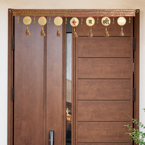 Golden Resin Toran for Door | India’s Largest Pooja Accessories Brand – www.satvikworld.com

