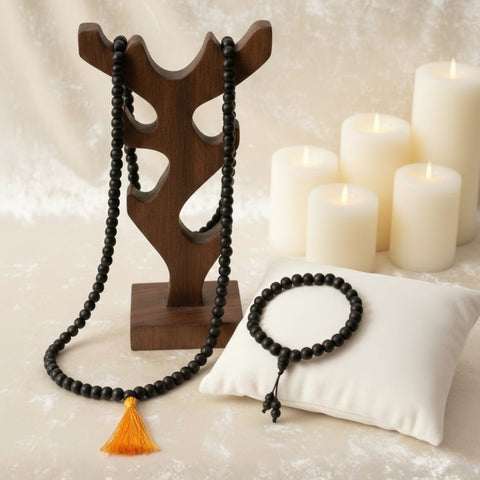 Govt. Certified 100% Original Karungali Mala – Sacred Ebony Wood 108+1 Prayer Beads for Japa, Meditation & Protection. Govt. Certified 100% Original Karungali Mala – Sacred Ebony Wood 108+1 Prayer Beads for Japa, Meditation & Protection. India’s Largest Brass Idols Brand - www.satvikworld.com