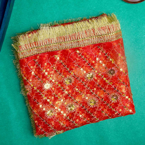 Graceful Mata Chunri for Pooja and Festivals (75x45 inch)