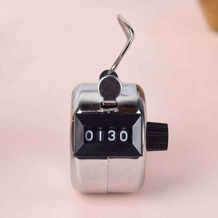 Metal Hand Tally Counter for mantra chanting, meditation, and prayer use. India’s Largest Brass Idols Brand - www.satvikworld.com