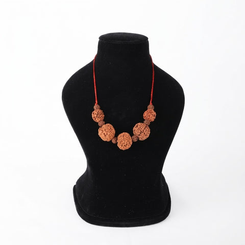 3 5 mukhi rudraksha health combination mala Nepal certified beads for wellness energy balance and healing. India’s Premium Rudraksha Jap Mala Brand - www.satvikworld.com