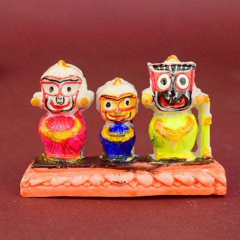 Marble Jagannath Ji Idol for Car Dashboard and Pooja Use. India’s Largest Pooja Accessories Brand - www.satvikworld.com