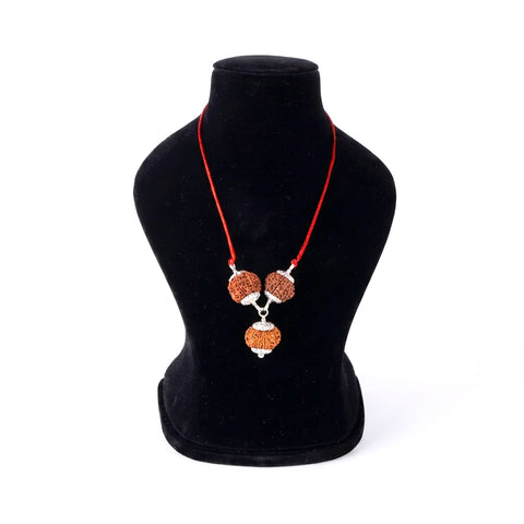 Kalsarp Dosh Kavachh bracelet with 8 9 10 Mukhi Rudraksha for protection and dosha relief Nepal beads. India’s Premium Rudraksha Jap Mala Brand - www.satvikworld.com