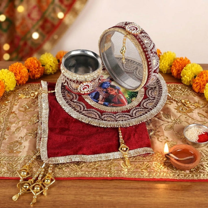Karwa Chauth Thali Set | India’s Largest Pooja Accessories Brand – www.satvikworld.com
