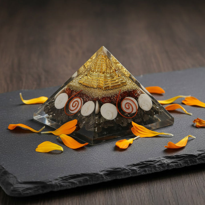 Lakshmi Yantra crystal pyramid for wealth and prosperity. India’s Largest Puja Accessories Brand- www.satvikworld.com