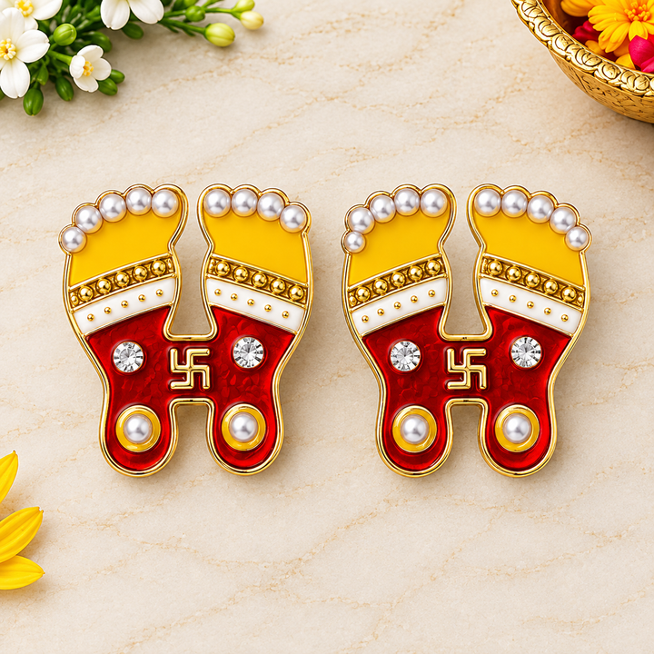 Laxmi Charan Paduka Diwali Stickers | India’s Largest Pooja Accessories Brand – www.satvikworld.com
