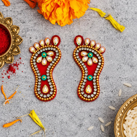  Laxmi Charan Paduka Stickers | India’s Largest Pooja Accessories Brand – www.satvikworld.com