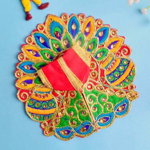 Leaf Embroidered Laddu Gopal Dress | India’s Largest Pooja Accessories Brand – www.satvikworld.com