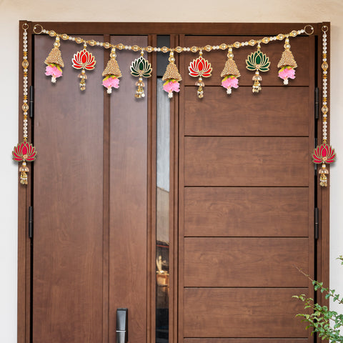 Lotus Toran | India’s Largest Pooja Accessories Brand – www.satvikworld.com
