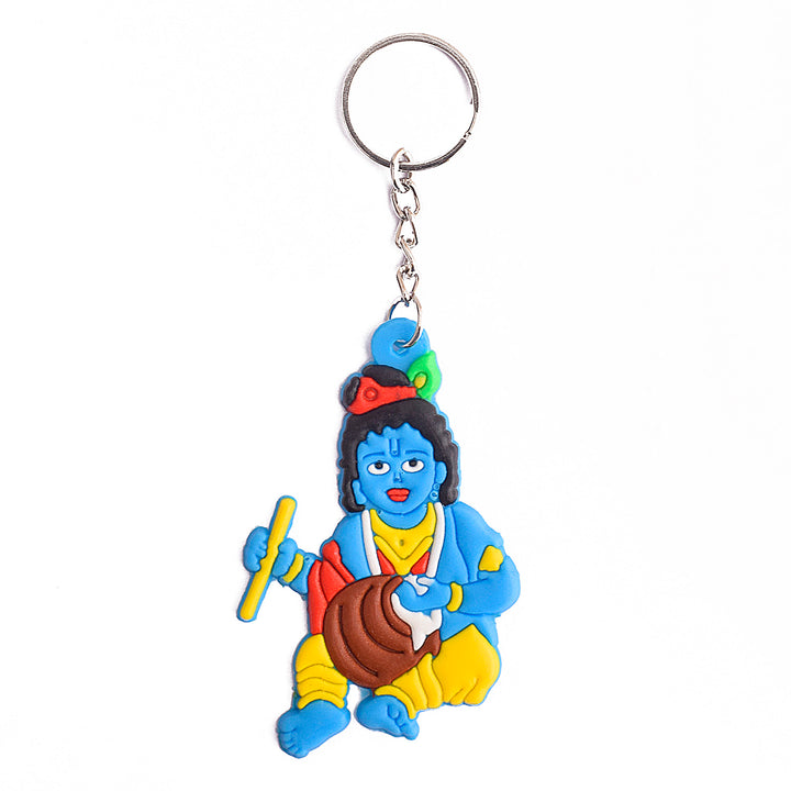 Makhan Chor Shree Krishna Keychain | India’s Largest Pooja Accessories Brand – www.satvikworld.com
