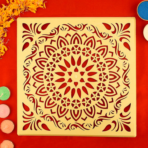 Mandala Rangoli Stencil | India’s Largest Pooja Accessories Brand – www.satvikworld.com
