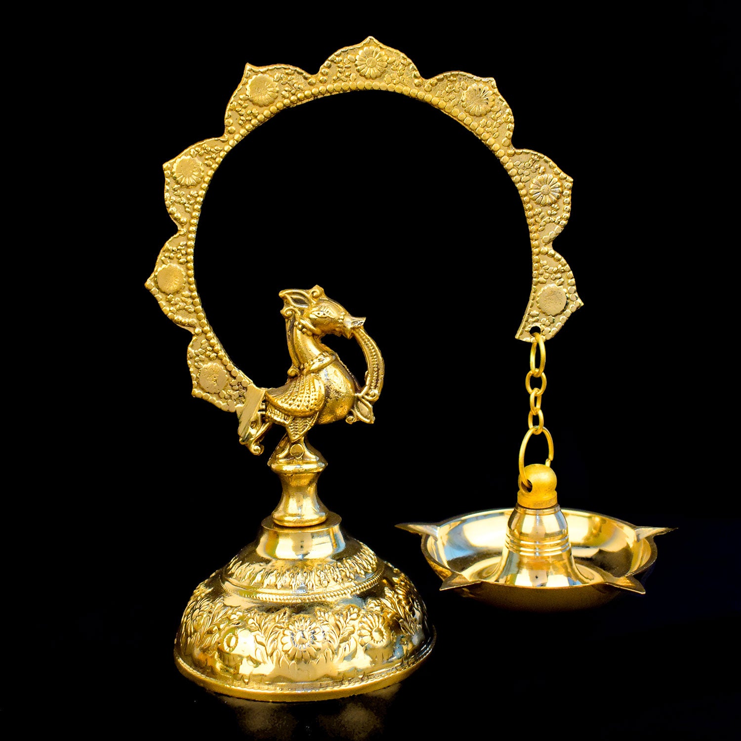 Morkiran Peacock Brass Diya | India’s Largest Pooja Accessories Brand – www.satvikworld.com
