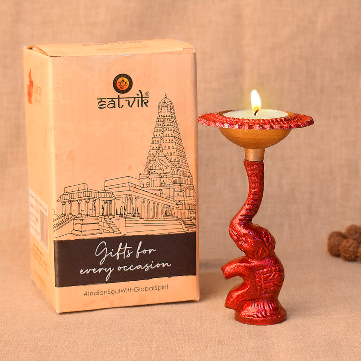 Multicolor Elephant Diya | India’s Largest Pooja Accessories Brand – www.satvikworld.com
