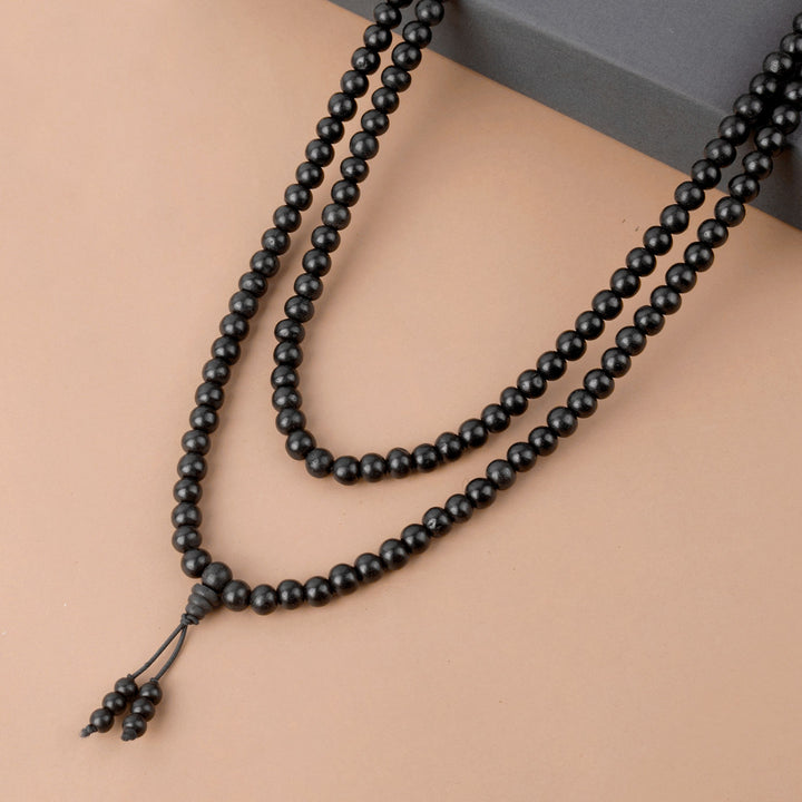 Karungali Mala with Sumeru Bead – Original Ebony Wood Japa Mala for Meditation and Spiritual Protection. India’s Largest Pooja Accessories Brand - www.satvikworld.com