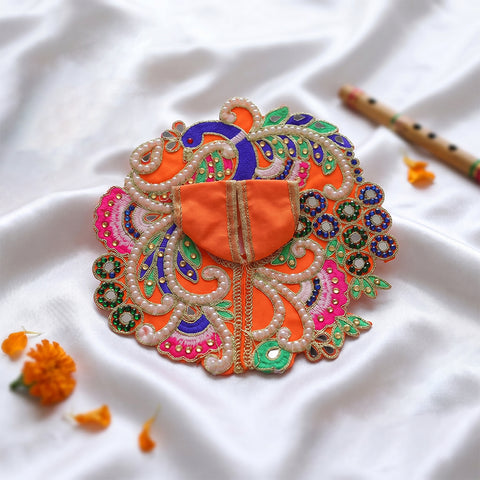  Peacock Embroidery Laddu Gopal Dress | India’s Largest Pooja Accessories Brand – www.satvikworld.com