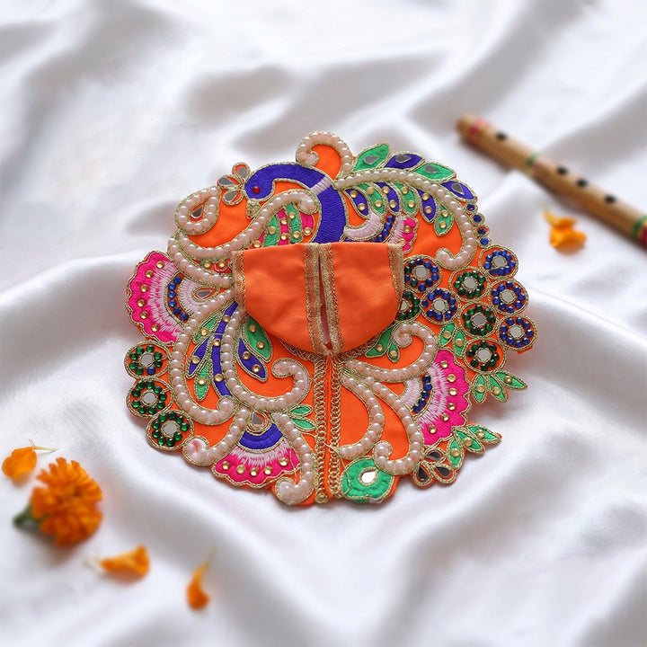  Peacock Embroidery Laddu Gopal Dress | India’s Largest Pooja Accessories Brand – www.satvikworld.com