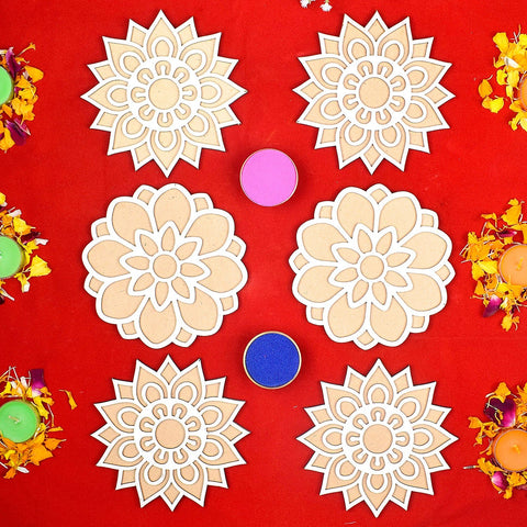angoli Stencils Set for Festive Decor | India’s Largest Pooja Accessories Brand – www.satvikworld.com