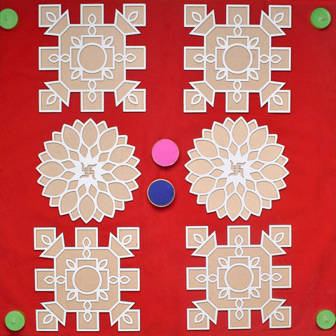 Rangoli Stencils: Set of 6 | India’s Largest Pooja Accessories Brand – www.satvikworld.com
