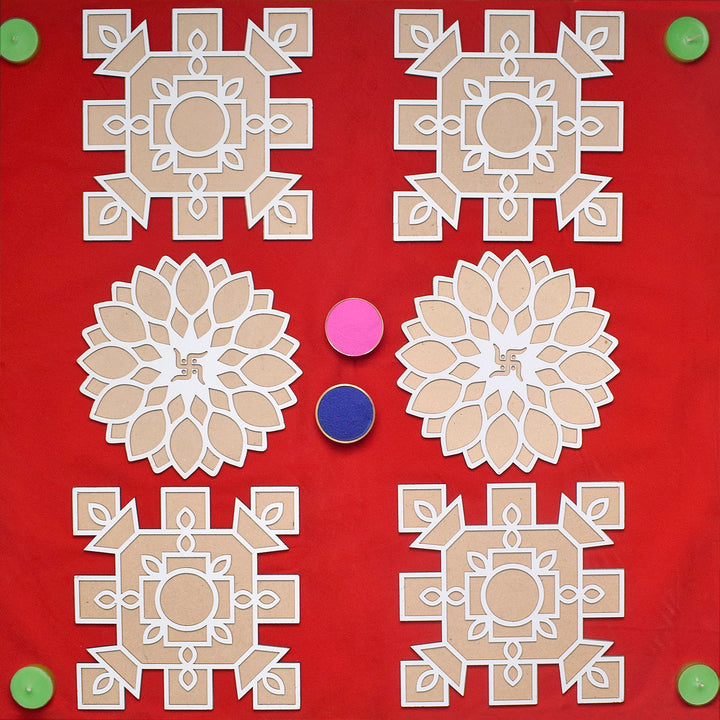 Rangoli Stencils: Set of 6 | India’s Largest Pooja Accessories Brand – www.satvikworld.com
