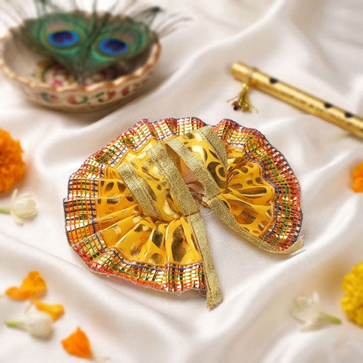  Rich Zari Border Pleated Laddu Goapl Dress | India’s Largest Pooja Accessories Brand – www.satvikworld.com