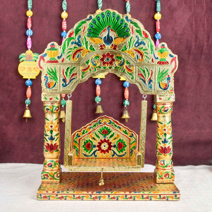 Royal Darbar Meenakari Jhula | India’s Largest Pooja Accessories Brand – www.satvikworld.com

