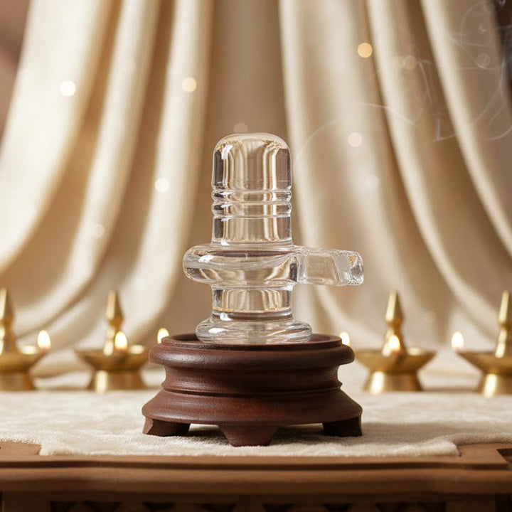 Sacred Sphatik Crystal Shiva Lingam for Worship – India’s Largest Pooja Accessories Brand – www.satvikworld.com