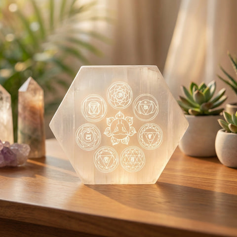 salenite crystal charging plate for cleansing and recharging crystals. India’s Largest Puja Accessories Brand- www.satvikworld.com