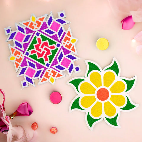 Set of 2 Rangoli Pallets | India’s Largest Pooja Accessories Brand – www.satvikworld.com
