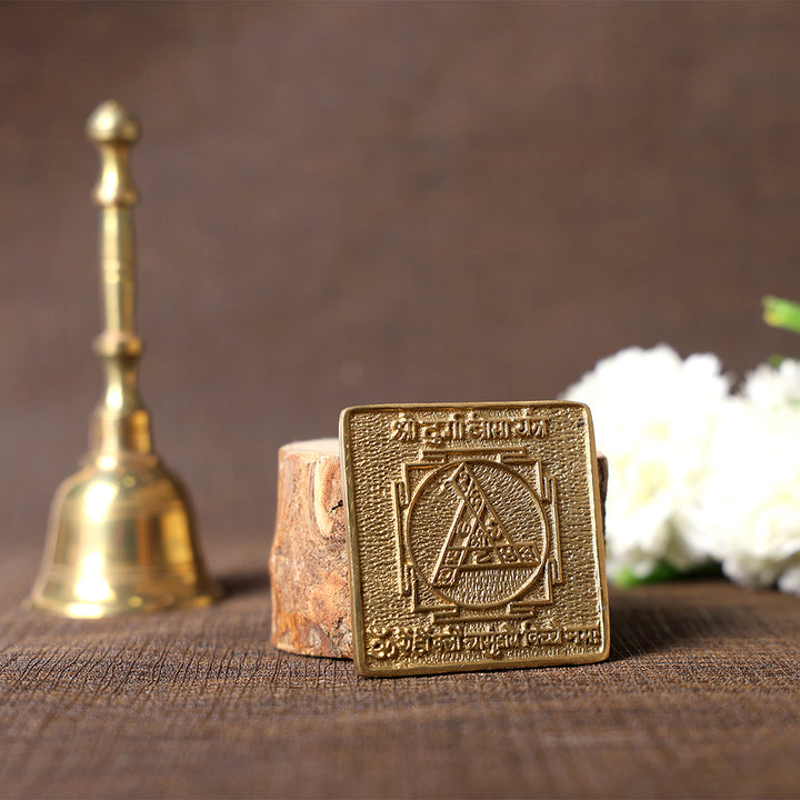 Shree Durga Bisa Yantra in Asht Dhatu – Powerful sacred yantra for protection, strength, prosperity, and removing obstacles, ideal for home puja, temple, and spiritual worship. India’s Largest Pooja Accessories Brand – www.satvikworld.com