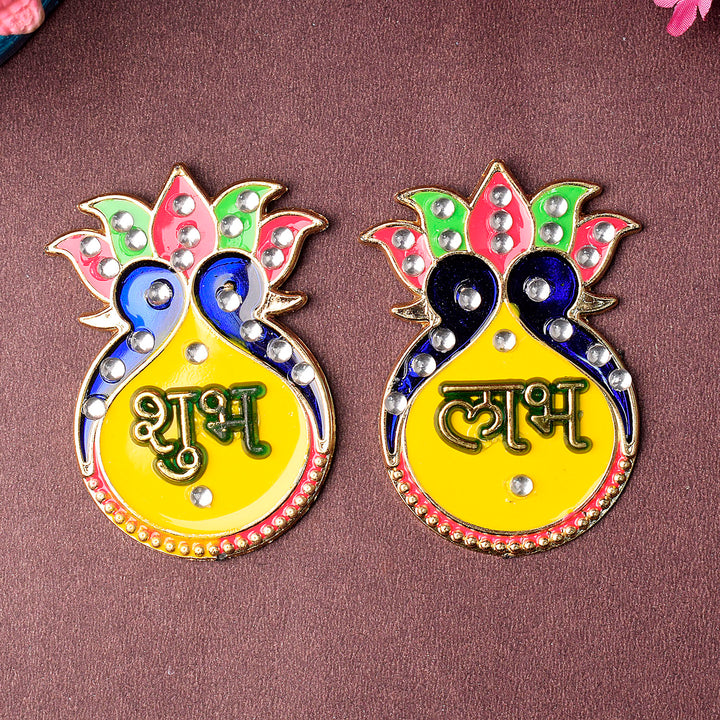 Shubh Labh Wall Sticker | India’s Largest Pooja Accessories Brand – www.satvikworld.com
