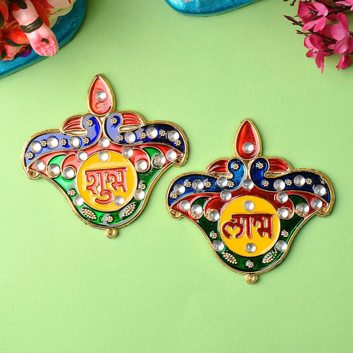 Shubh Labh Wall Stickers with Cultural Charm | India’s Largest Pooja Accessories Brand – www.satvikworld.com

