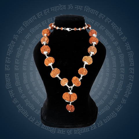 Siddha Mala with 1 Mukhi Sawar Nepal collector grade full Rudraksha mala. India’s Premium Rudraksha Jap Mala Brand - www.satvikworld.com