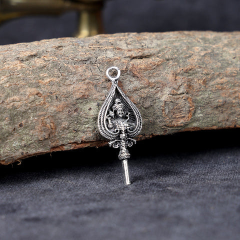 Silver Plated Pendant with Lord Murugan for Spiritual Protection, Devotion, and Positive Energy. 
India’s Largest Pooja Accessories Brand – www.satvikworld.com
