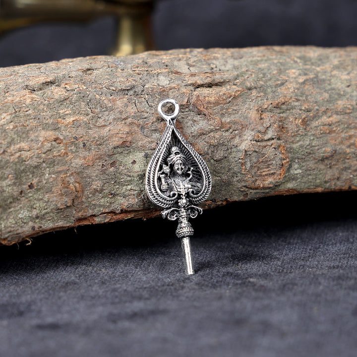 Silver Plated Pendant with Lord Murugan for Spiritual Protection, Devotion, and Positive Energy. 
India’s Largest Pooja Accessories Brand – www.satvikworld.com
