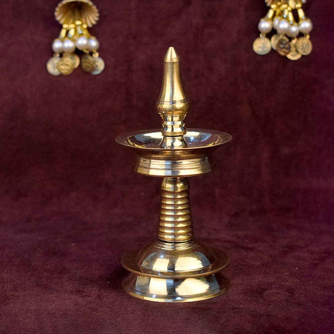 Small Brass Kerala Diya | India’s Largest Pooja Accessories Brand – www.satvikworld.com
