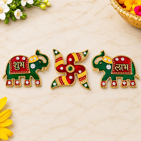 Swastik and Elepahnt Stickers | India’s Largest Pooja Accessories Brand – www.satvikworld.com