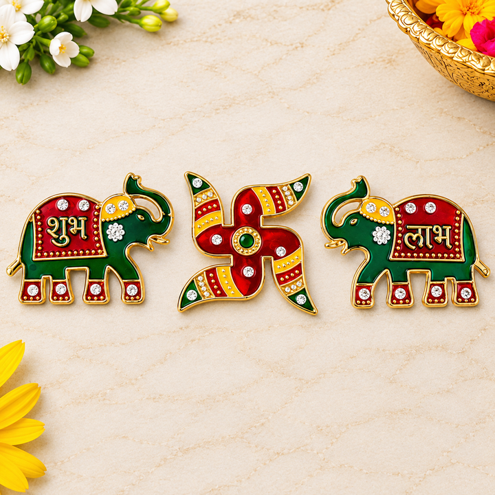 Swastik and Elepahnt Stickers | India’s Largest Pooja Accessories Brand – www.satvikworld.com