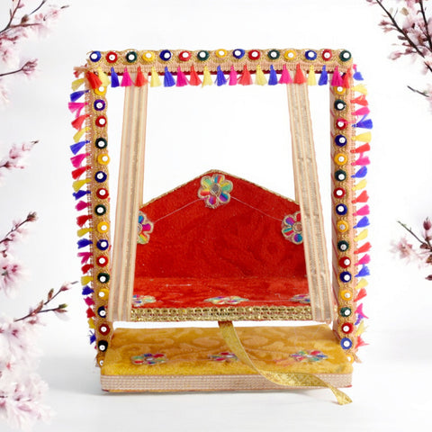 Vibrant Multicolor Laddu Gopal Jhula | India’s Largest Pooja Accessories Brand – www.satvikworld.com
