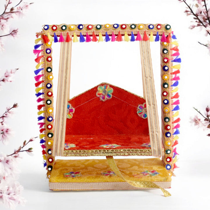 Vibrant Multicolor Laddu Gopal Jhula | India’s Largest Pooja Accessories Brand – www.satvikworld.com
