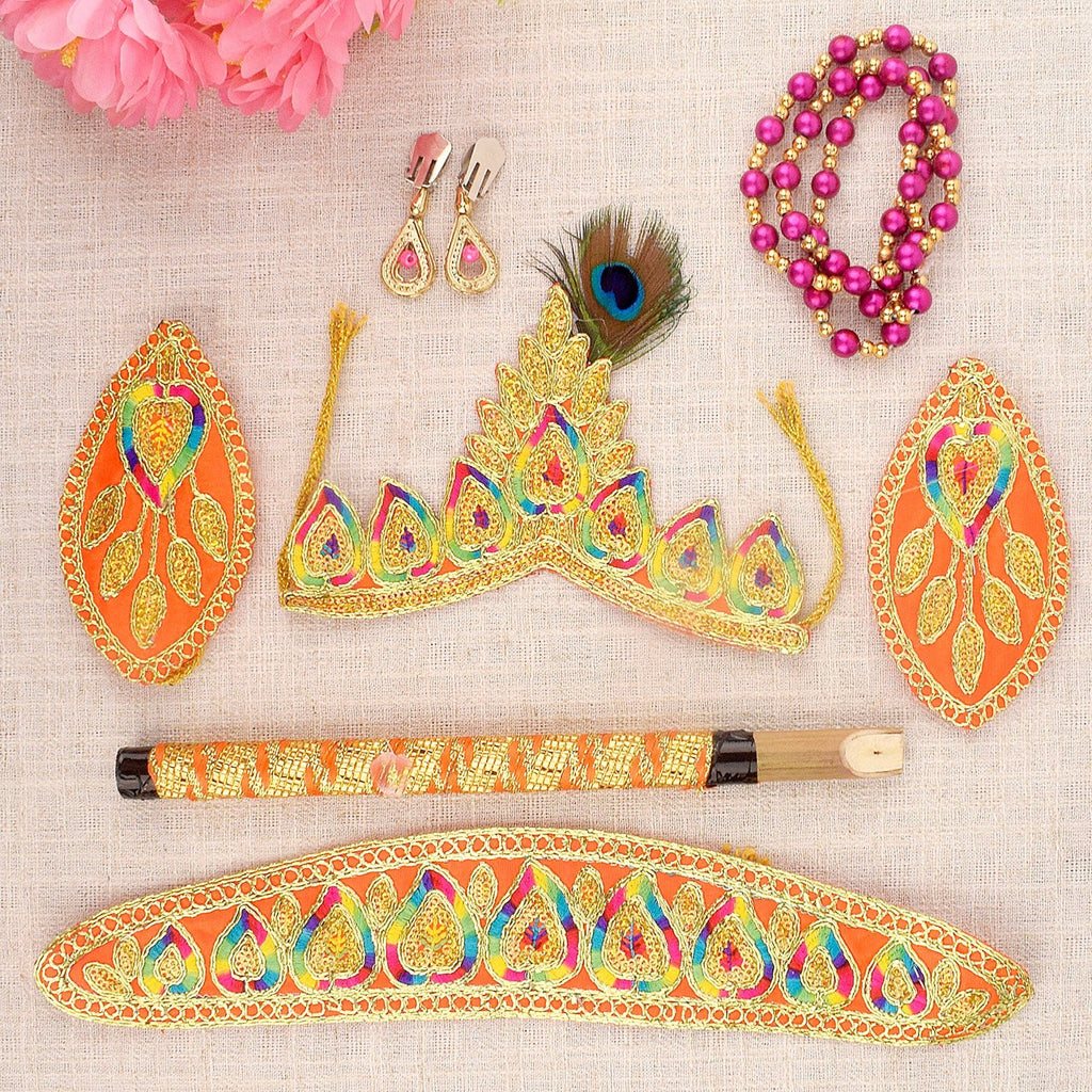 Kids Jewellery and Shringar set for Bal Krishna outfit. India’s Largest Pooja Accessories Brand – www.satvikworld.com

