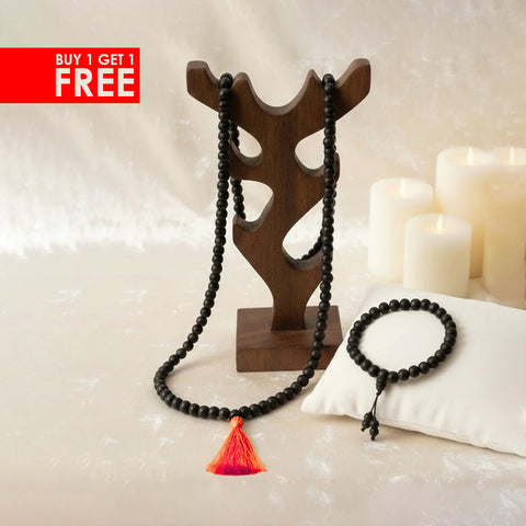 Karungali Mala 8mm 108+1 Beads Japa & Mind Clarity Govt Certified