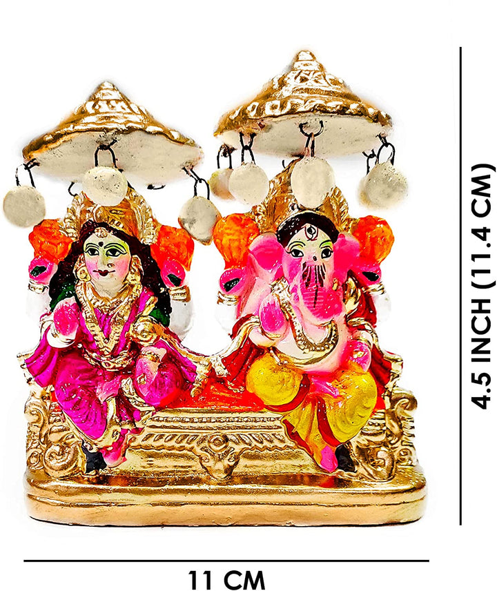 Lakshmi Ganesha Clay Statue Puja Store Online Pooja Items Online Puja Samagri Pooja Store near me www.satvikstore.in