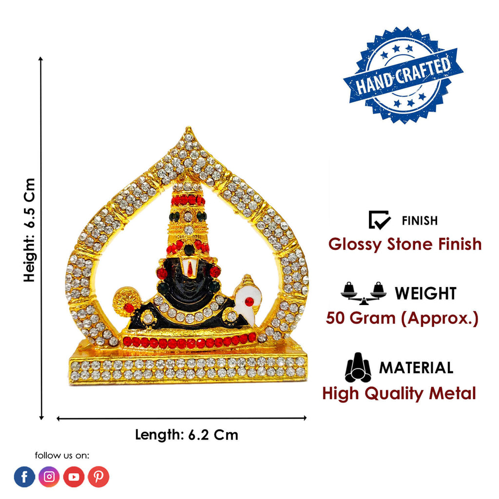 Metal Tirupati Balaji Idol Puja Store Online Pooja Items Online Puja Samagri Pooja Store near me www.satvikworld.com