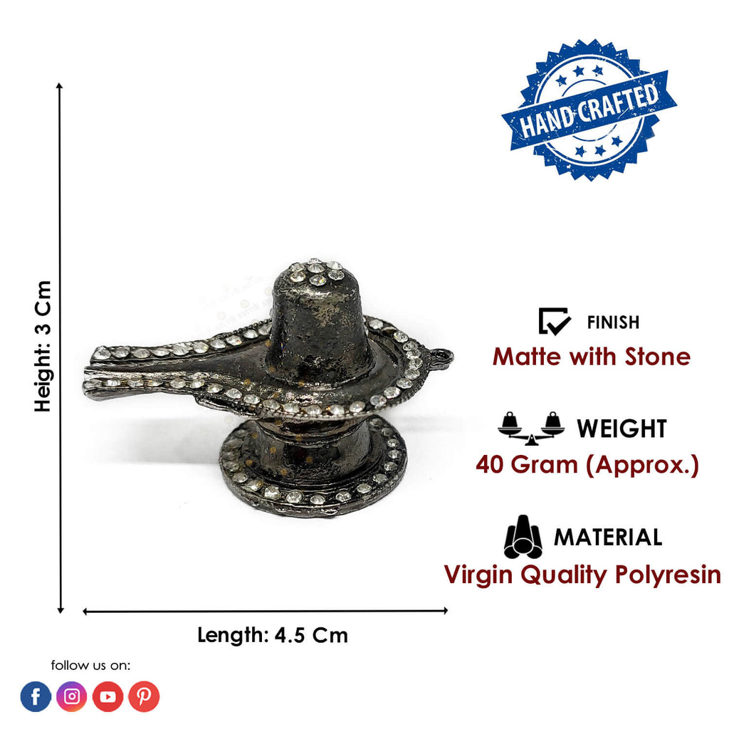 Stone Shivling for Car Dashboard Puja Store Online Pooja Items Online Puja Samagri Pooja Store near me www.satvikworld.com