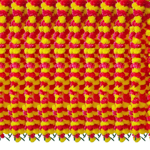 5 Feet Long Marigold Garland For Home Decoration